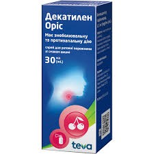 Декатилен Оріс спрей д/ротов.порожнини 1.5мг/мл фл.30мл